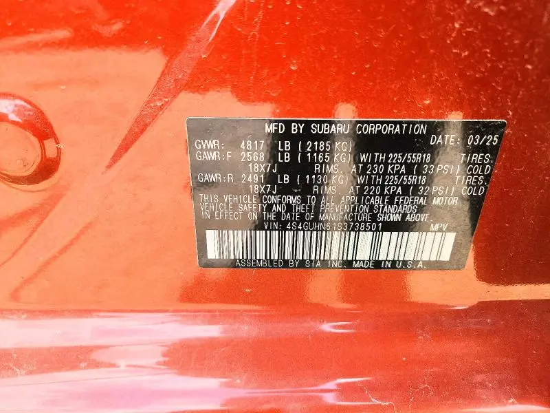 2025 SUBARU CROSSTREK LIMITED  