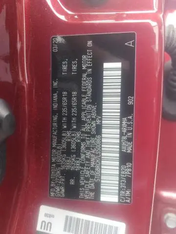 2020 TOYOTA HIGHLANDER HYBRID XLE  