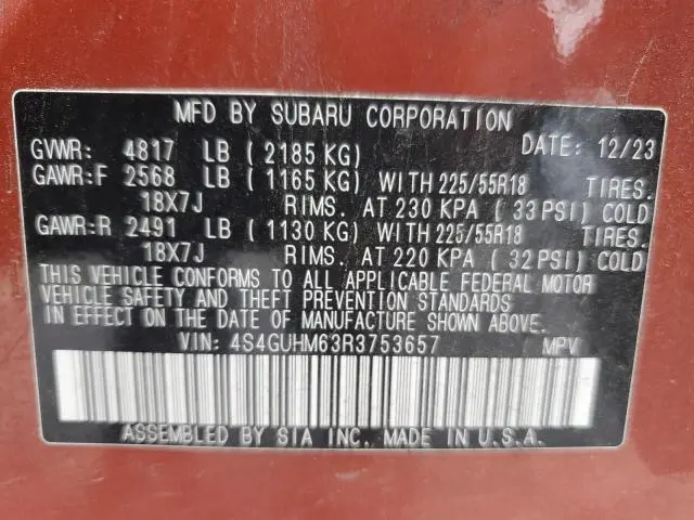 2024 SUBARU CROSSTREK LIMITED  