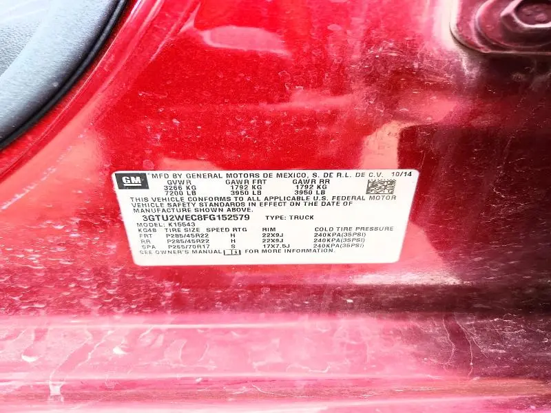2015 GMC SIERRA K1500 DENALI  