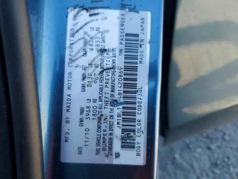 2011 MAZDA 3 I  