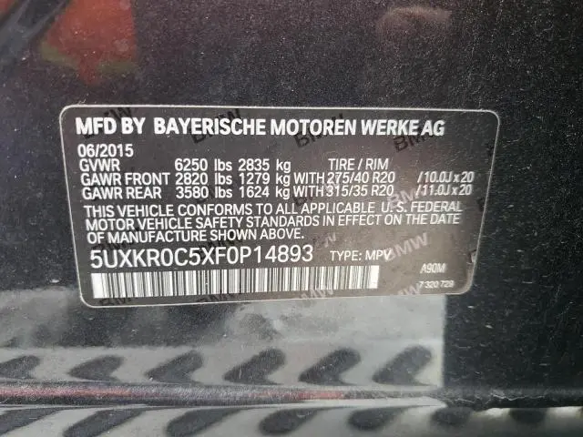 2015 BMW X5 XDRIVE35I  