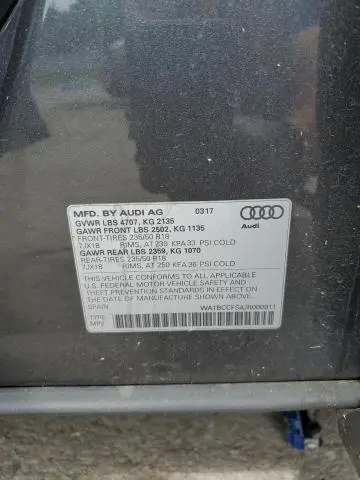 2018 AUDI Q3 PREMIUM  