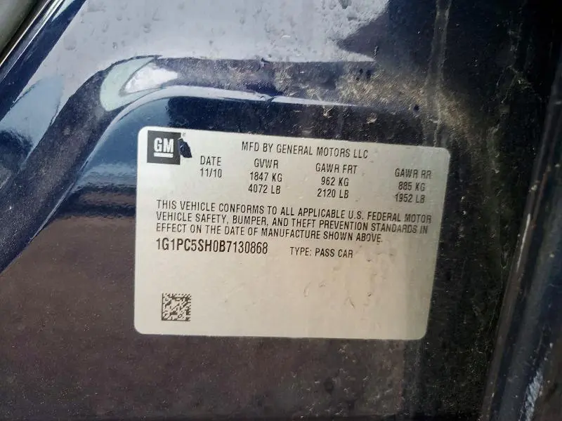 2011 CHEVROLET CRUZE LS  