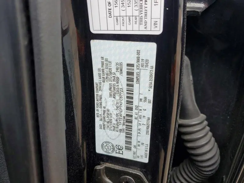 2019 FORD F150 SUPERCREW  