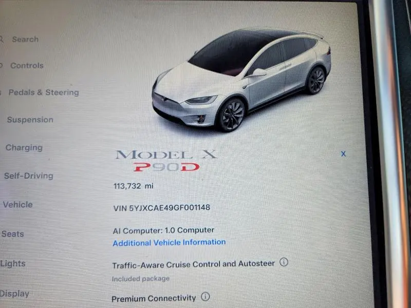 2016 TESLA MODEL X   