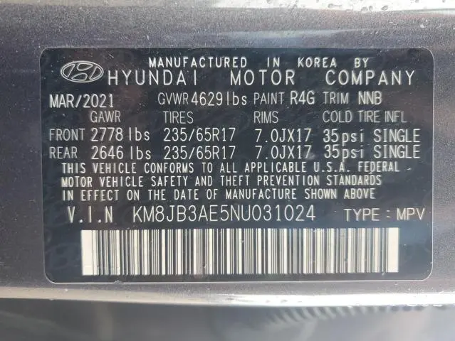 2022 HYUNDAI TUCSON SEL  