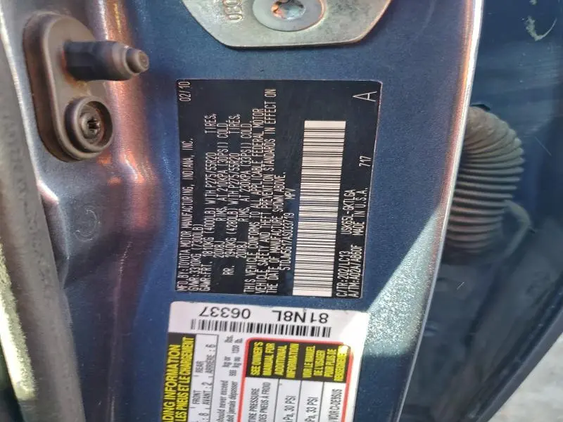 2010 TOYOTA SEQUOIA LIMITED  