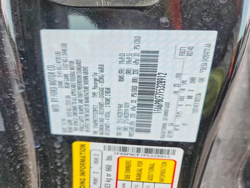 2015 FORD MUSTANG GT  