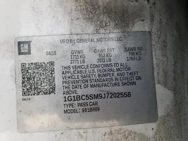2018 CHEVROLET CRUZE LS  