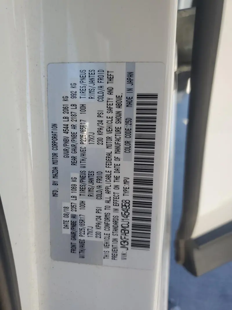 2018 MAZDA CX-5 SPORT  