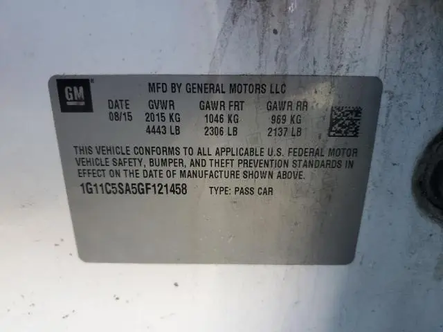 2016 CHEVROLET MALIBU LIMITED LT  