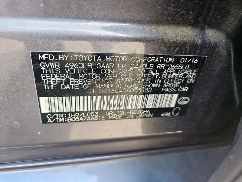 2016 LEXUS GS 350 BASE  