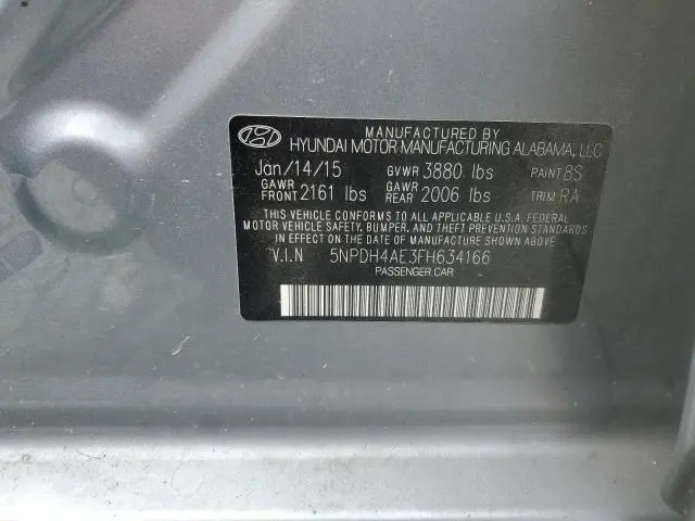 2015 HYUNDAI ELANTRA SE