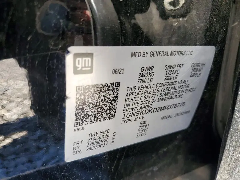 2021 CHEVROLET SUBURBAN K1500 Z71  