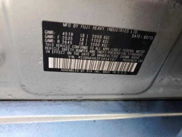 2015 SUBARU LEGACY 2.5I  