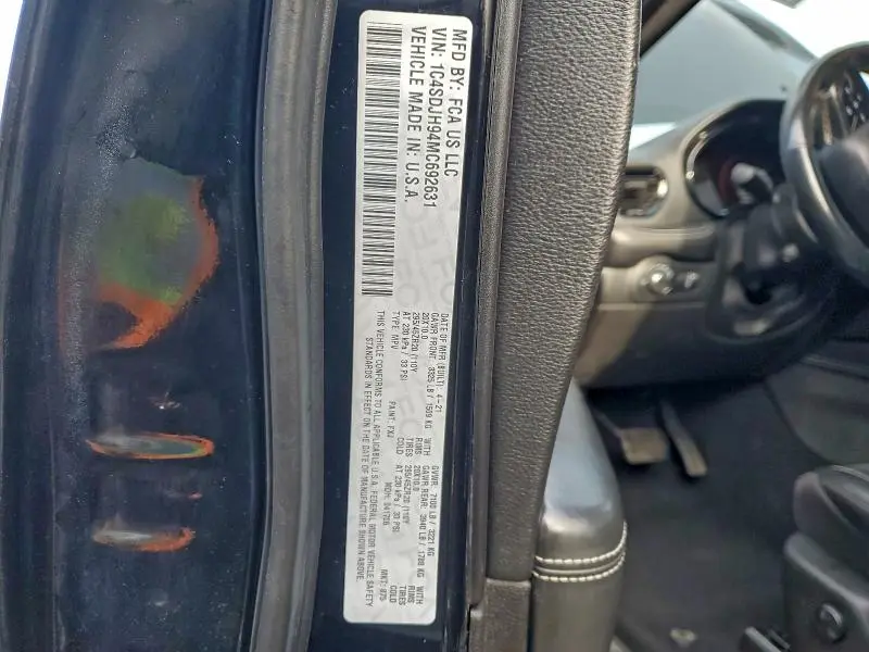 2021 DODGE DURANGO SRT HELLCAT  