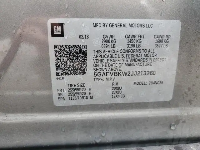 2018 BUICK ENCLAVE PREMIUM