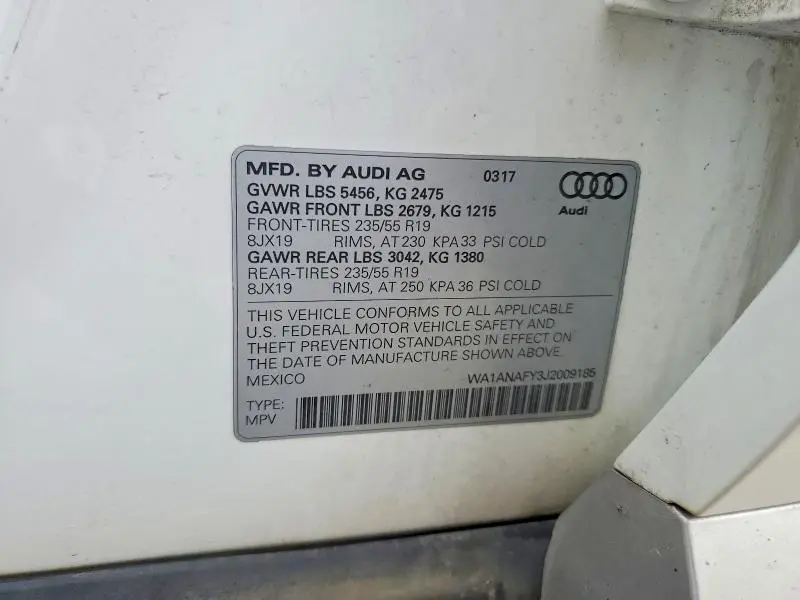 2018 AUDI Q5 PREMIUM  