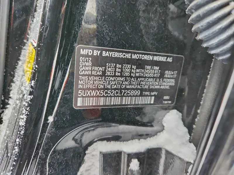 2012 BMW X3 XDRIVE28I  