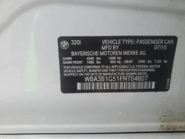 2015 BMW 320 I  
