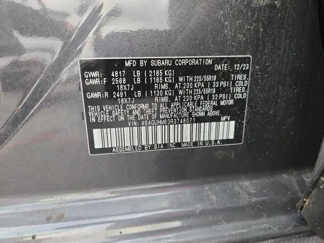 2024 SUBARU CROSSTREK LIMITED  