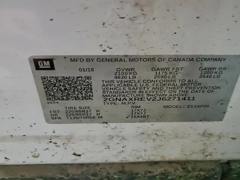 2018 CHEVROLET EQUINOX LS  