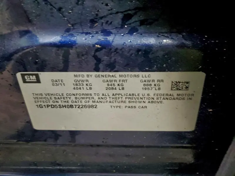 2011 CHEVROLET CRUZE LS  