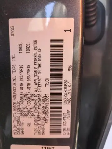 2023 TOYOTA TUNDRA DOUBLE CAB SR  