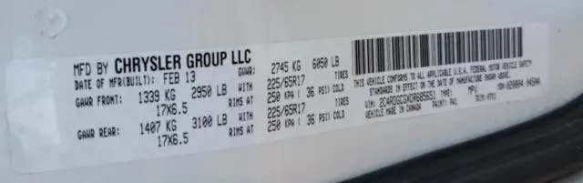 2013 DODGE GRAND CARAVAN SXT