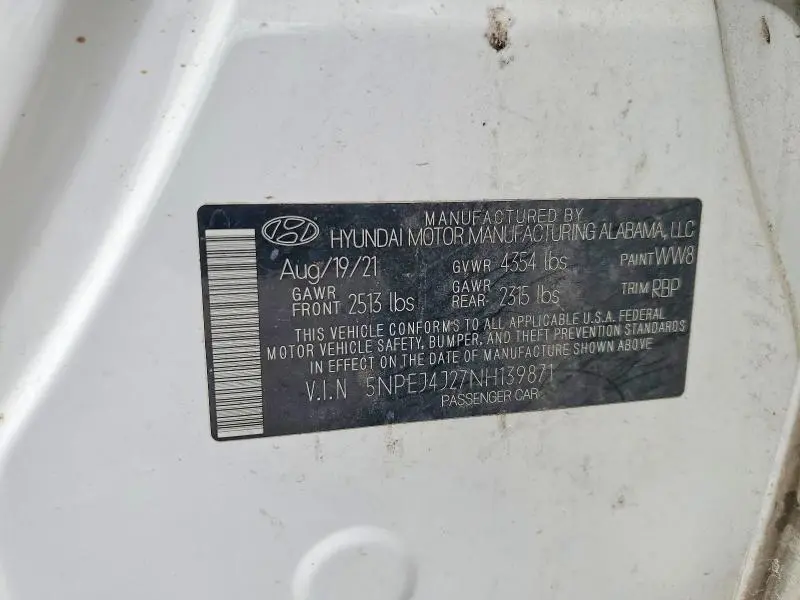2022 HYUNDAI SONATA SEL PLUS  