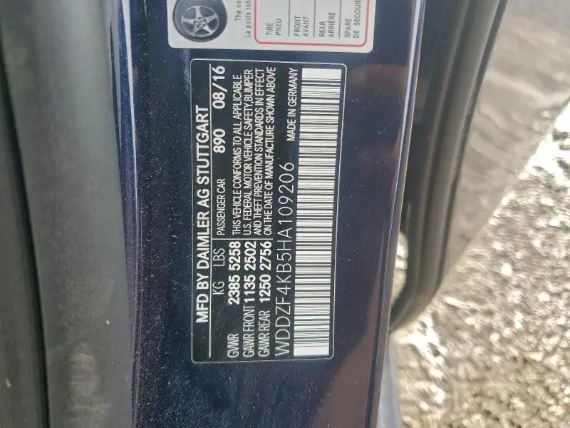 2017 MERCEDES-BENZ E 300 4MATIC  