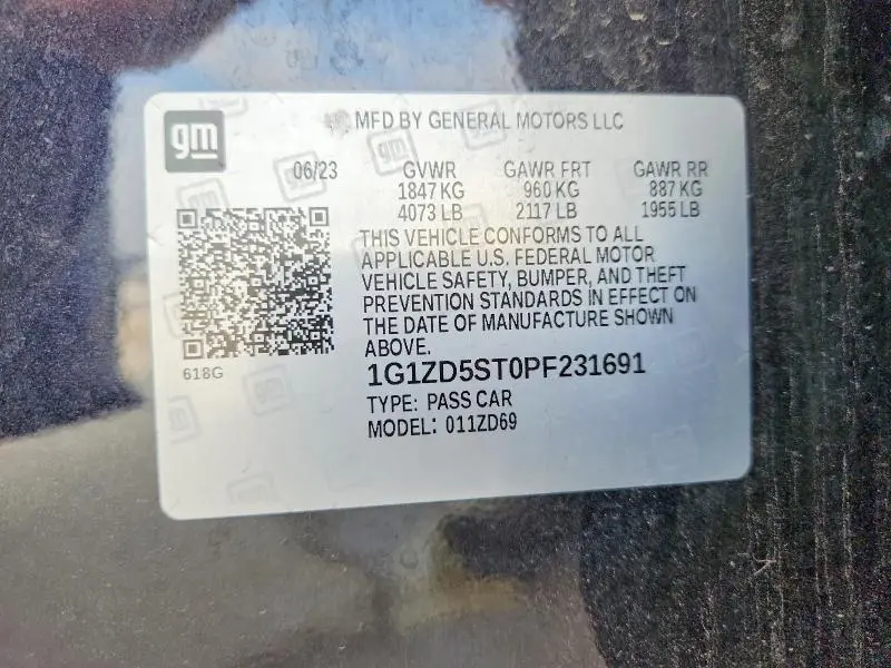 2023 CHEVROLET MALIBU LT  