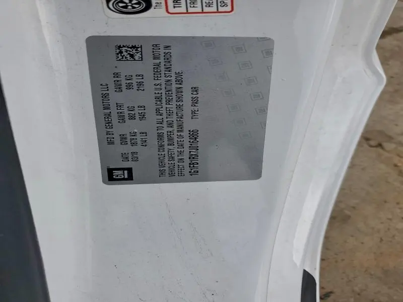 2018 CHEVROLET CAMARO LT  