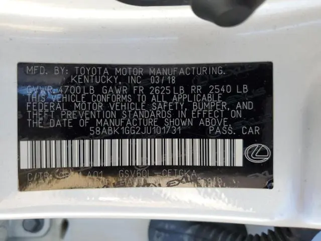 2018 LEXUS ES 350