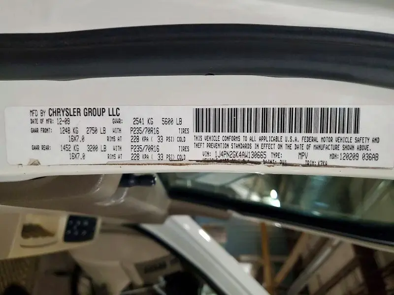 2010 JEEP LIBERTY SPORT  
