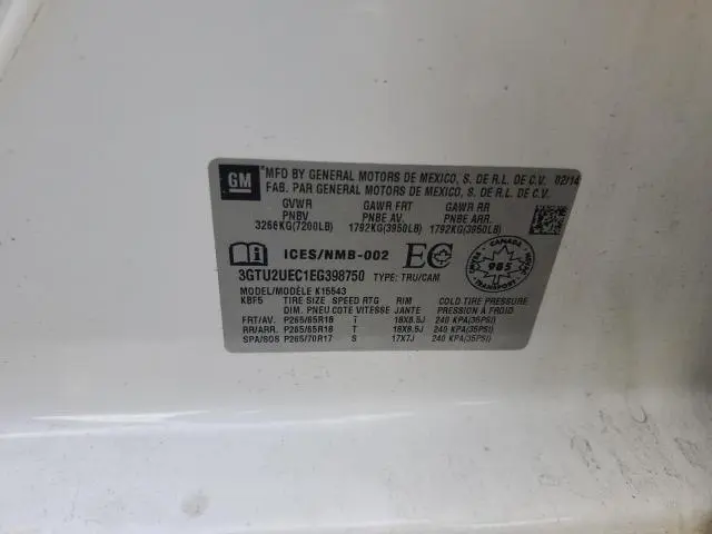 2014 GMC SIERRA K1500 SLE  