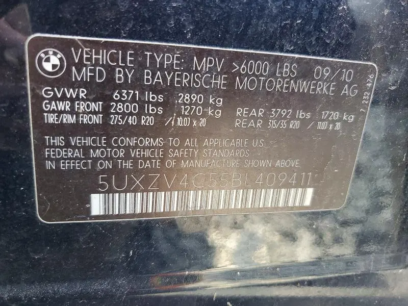 2011 BMW X5 XDRIVE35I  
