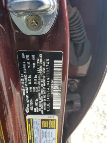 2016 KIA OPTIMA LX  