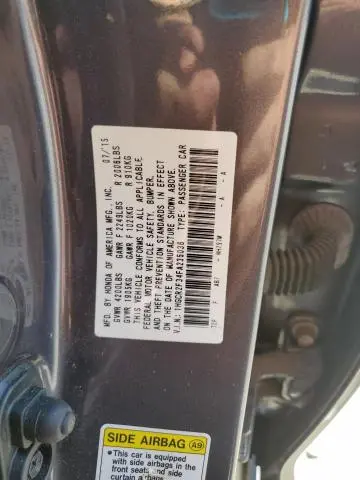 2015 HONDA ACCORD LX  