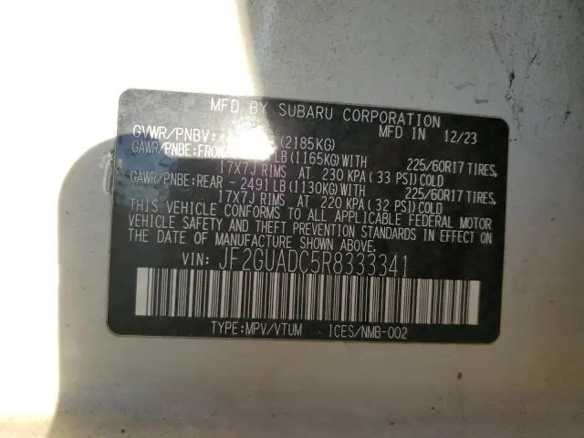 2024 SUBARU CROSSTREK PREMIUM  