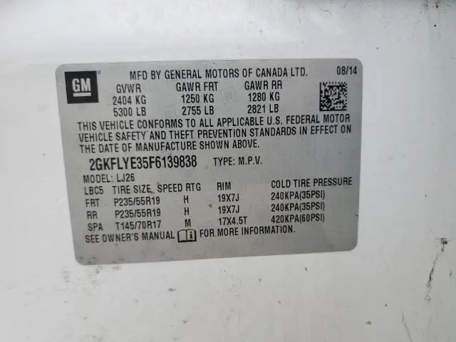 2015 GMC TERRAIN SLT  