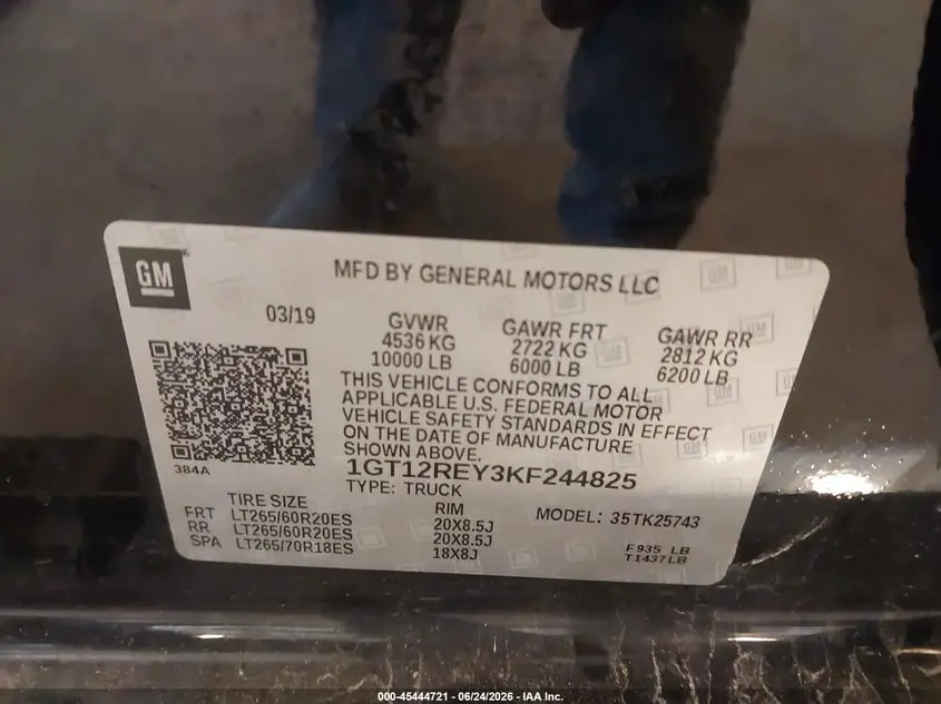 2019 GMC SIERRA 2500HD SLT