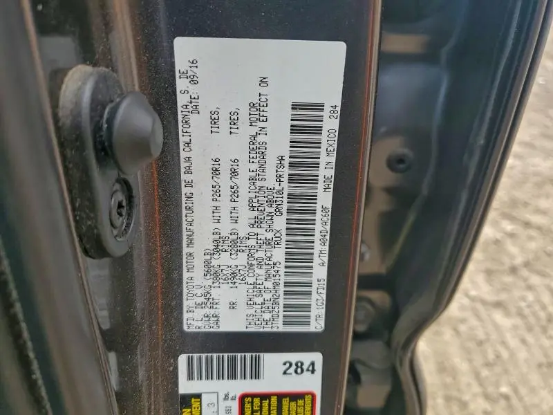 2017 TOYOTA TACOMA DOUBLE CAB  