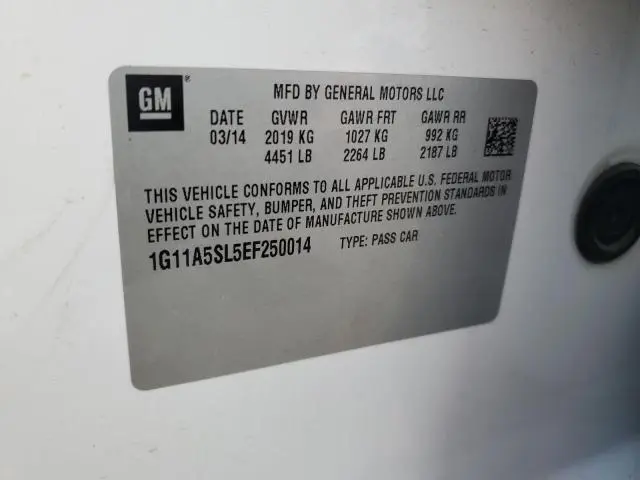 2014 CHEVROLET MALIBU LS  