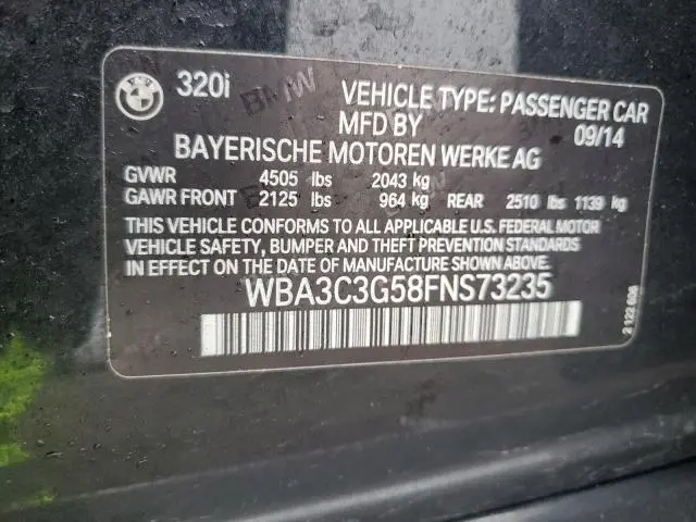 2015 BMW 320 I XDRIVE
