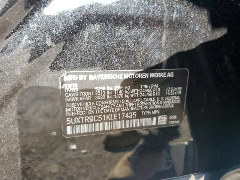 2019 BMW X3 XDRIVE30I  