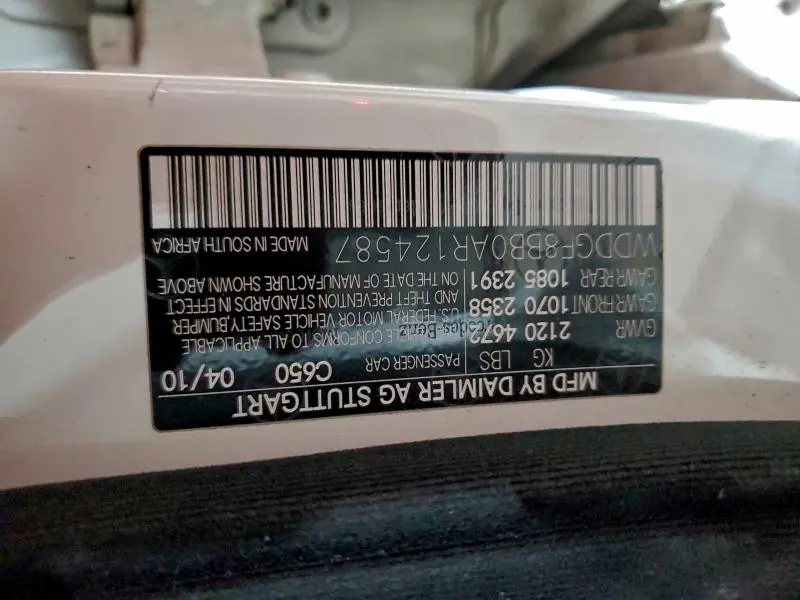 2010 MERCEDES-BENZ C 300 4MATIC  