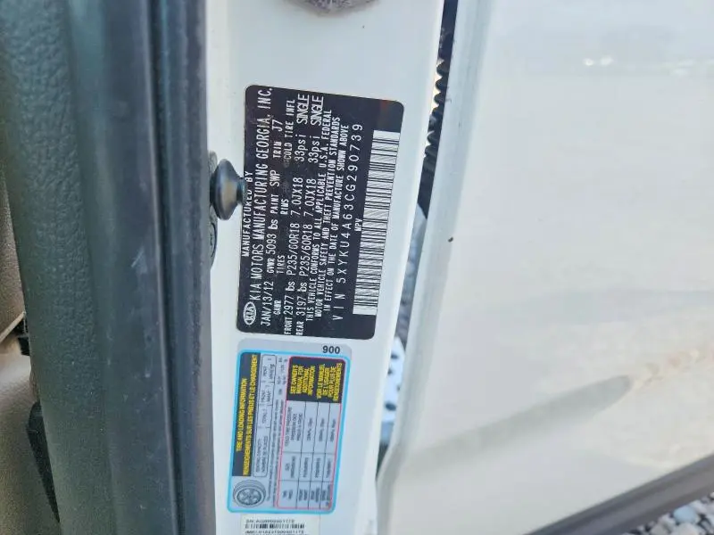 2012 KIA SORENTO EX  