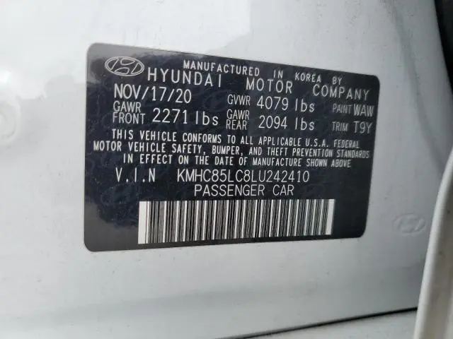 2020 HYUNDAI IONIQ SEL  